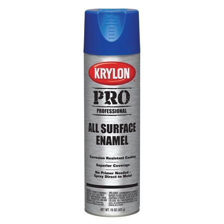 Krylon Professional All-Surface Enamel Paint; Black; 15 oz. Aerosol 5815